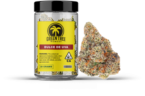 Green Tree Remedy - Dulce de UVA strain flower jar 28 grams
