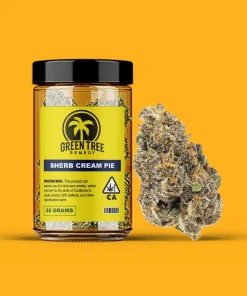 Sherb cream pie strain flower in a jar