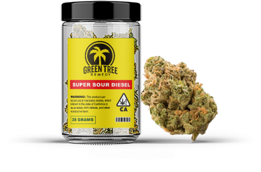 Super sour diesel strain in a jar